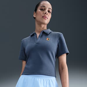 NikeCourt Heritage Women's Short-Sleeve Cropped Tennis Polo. Nike RO